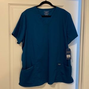 Caribbean blue Cherokee revolution scrub top